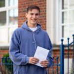 a boy with his a level results