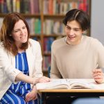 1-1 with a student and teacher