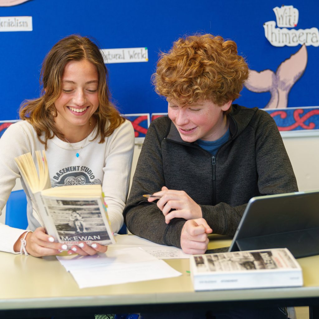 students studying together