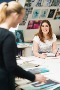 girl in independent study