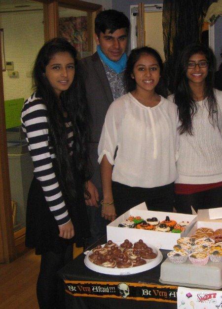 cake stall with students