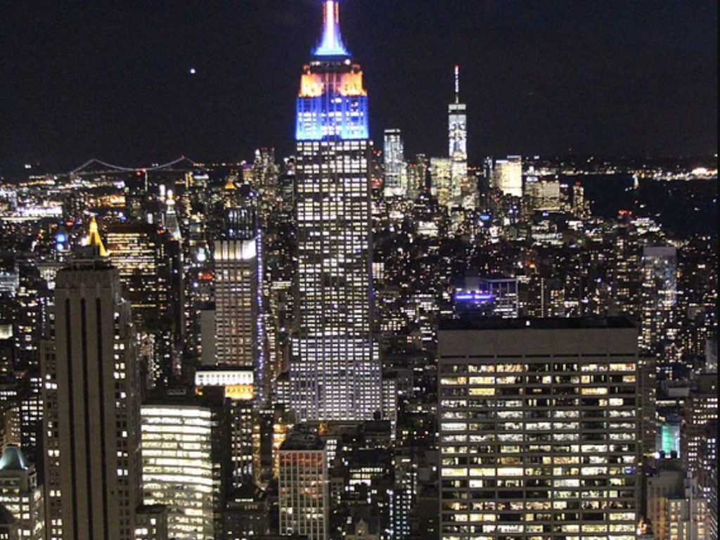 the city lights of new york