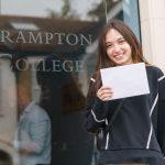 girl smiling about her exam results