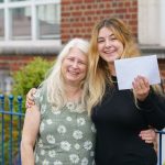 girl and her mum smiling