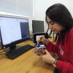 student in robotics club