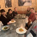 students from an independent college in london enjoying a meal