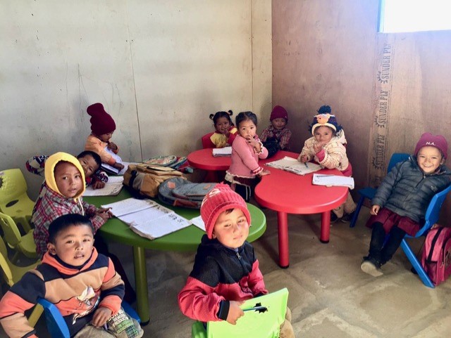 small children at a nepalese school