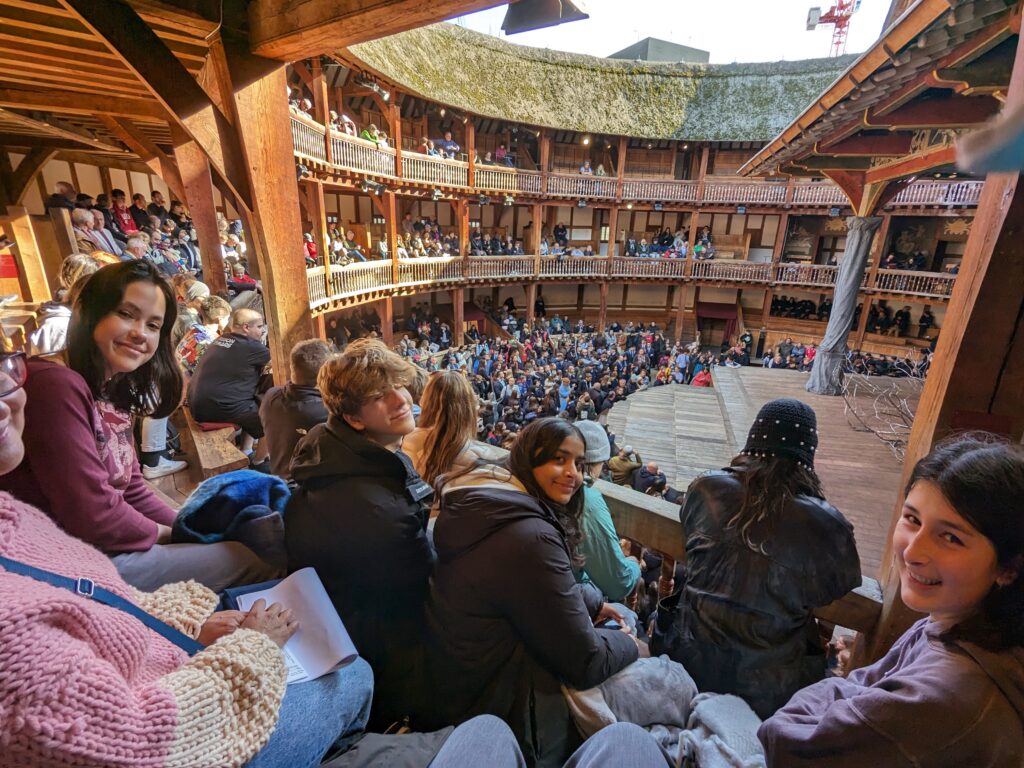 students watching a show