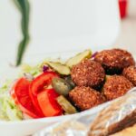 falafel salad meal