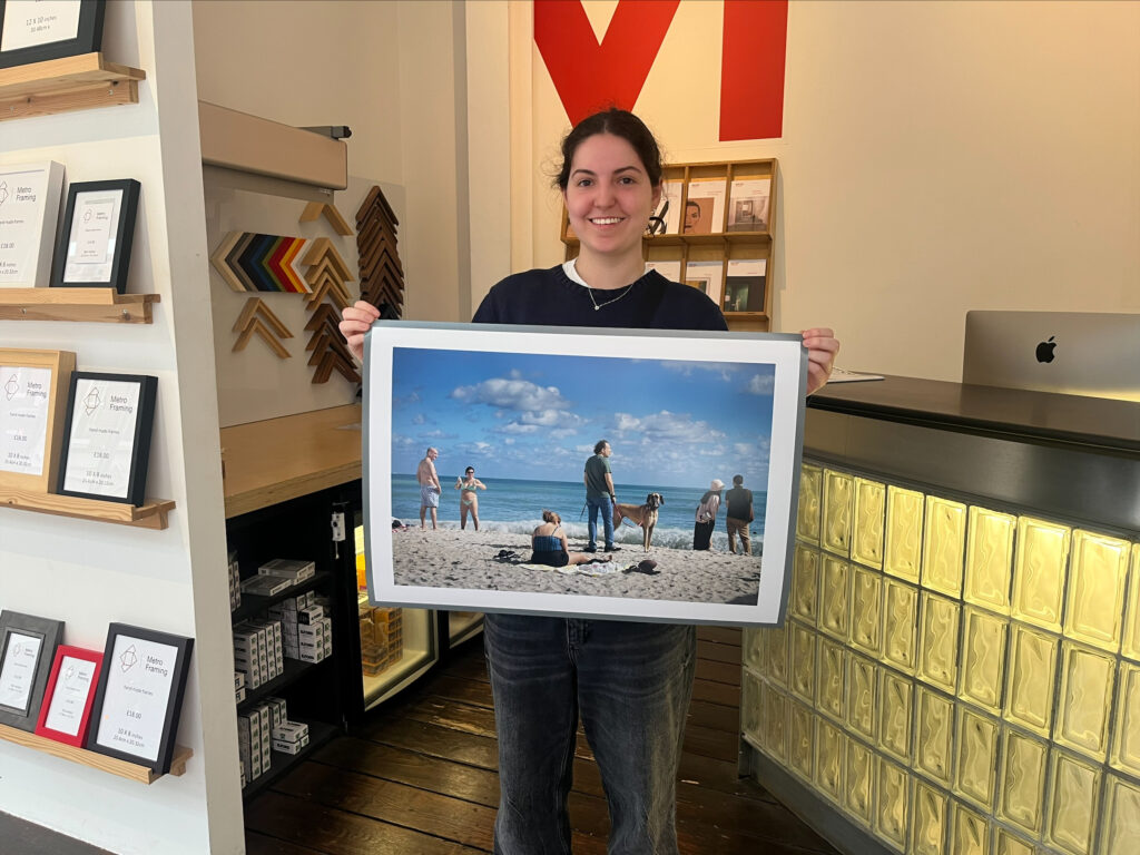 girl holding a photo