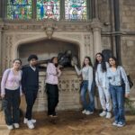 students in a church